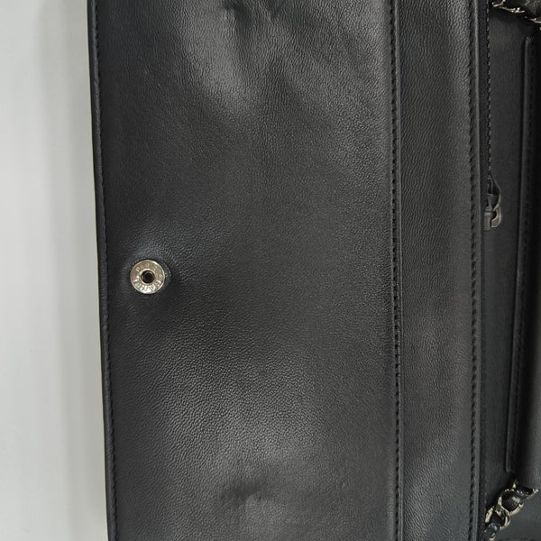 Calfskin Shoulder Bag Black