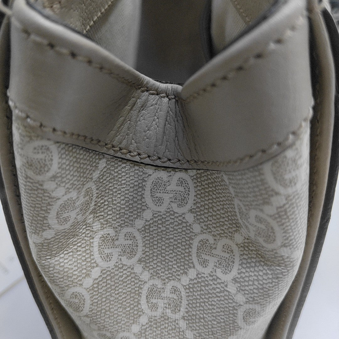 Ophidia Small Monogram Coated Canvas Beige