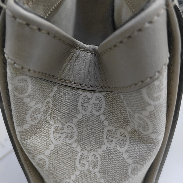 Ophidia Small Monogram Coated Canvas Beige