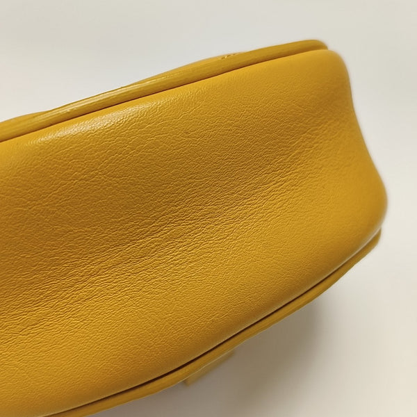 Drew Nano Quilted Calfskin Yellow