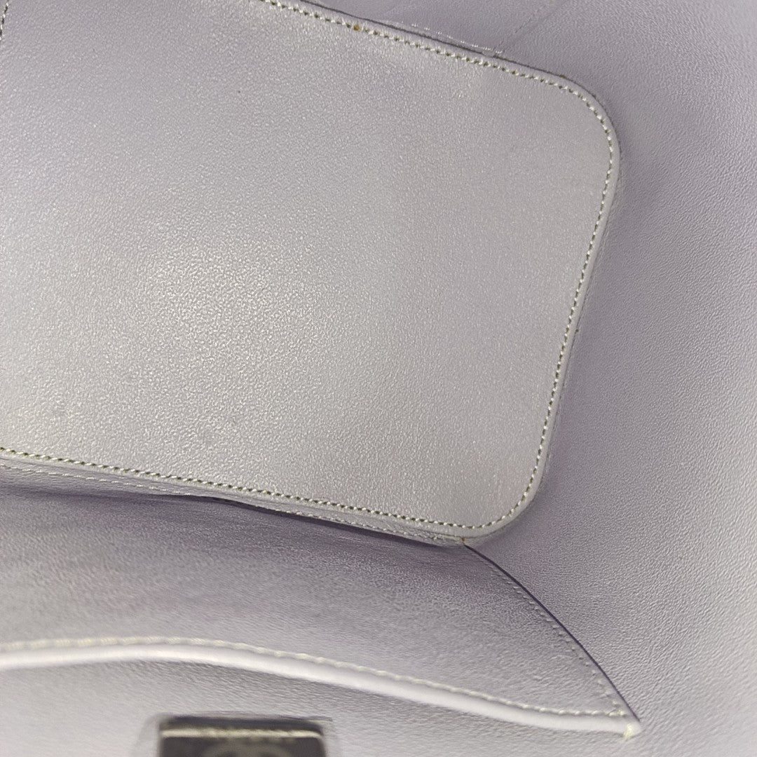 TRENDY CC Quilted Grained Calfskin Purple