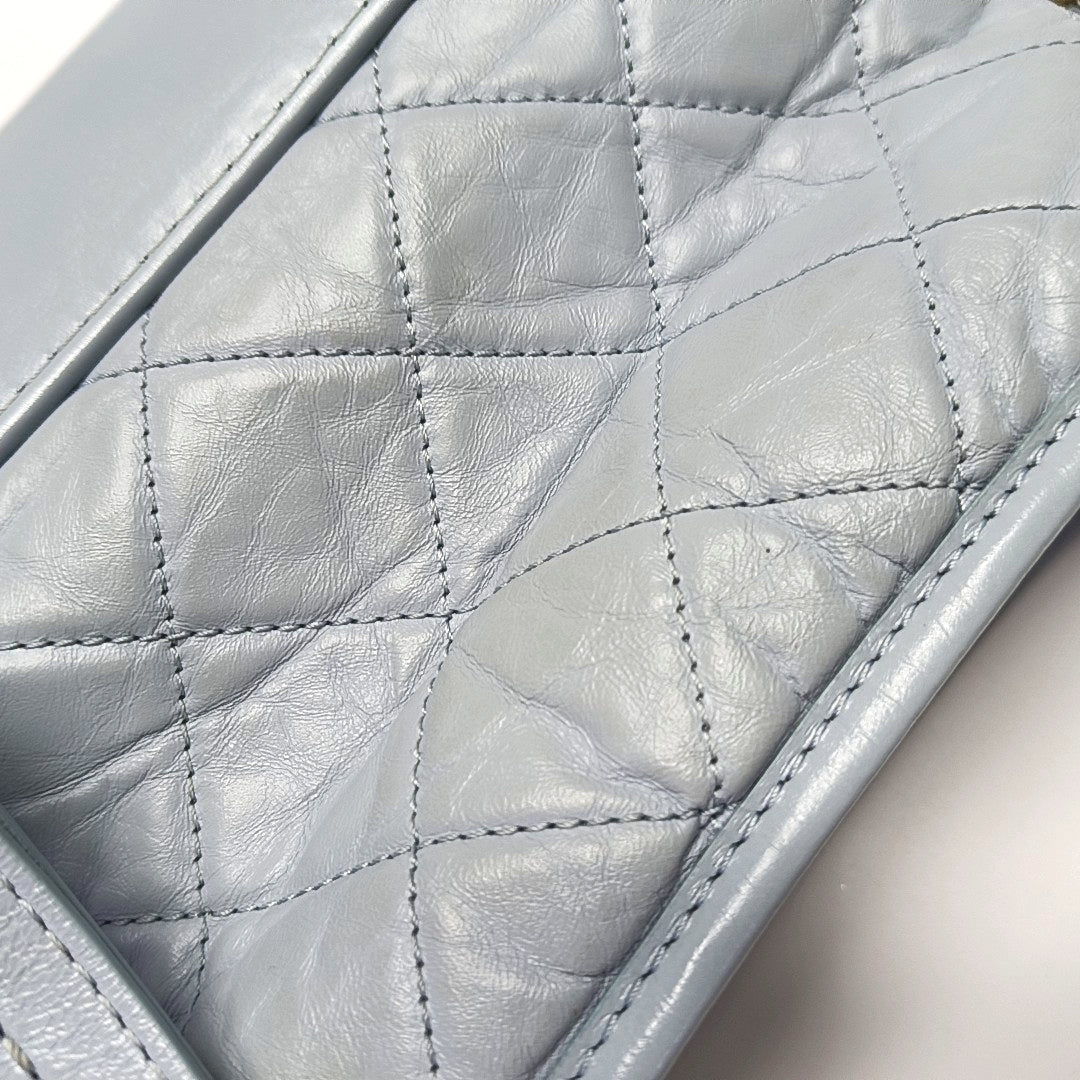 Authenticated pre-owned  GABRIELLE Quilted Calfskin Blue - Shoulder Bag at Looply