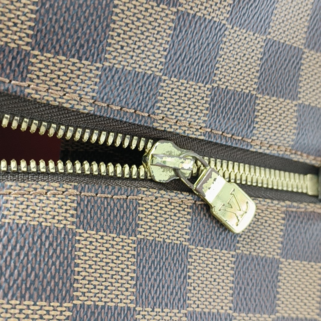 RIBERA MM Damier Ebene Coated Canvas Brown