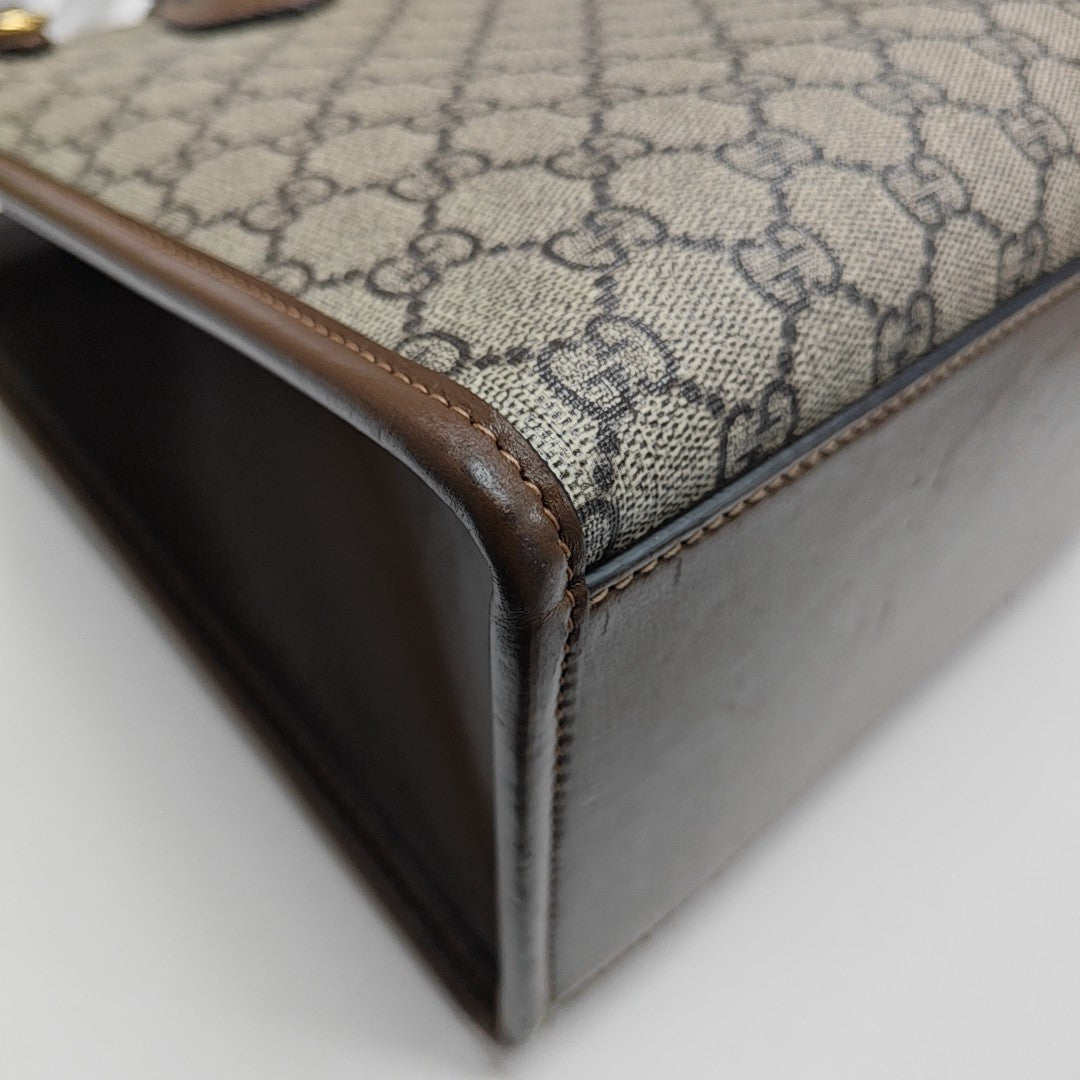 Retro Small Monogram Coated Canvas Brown