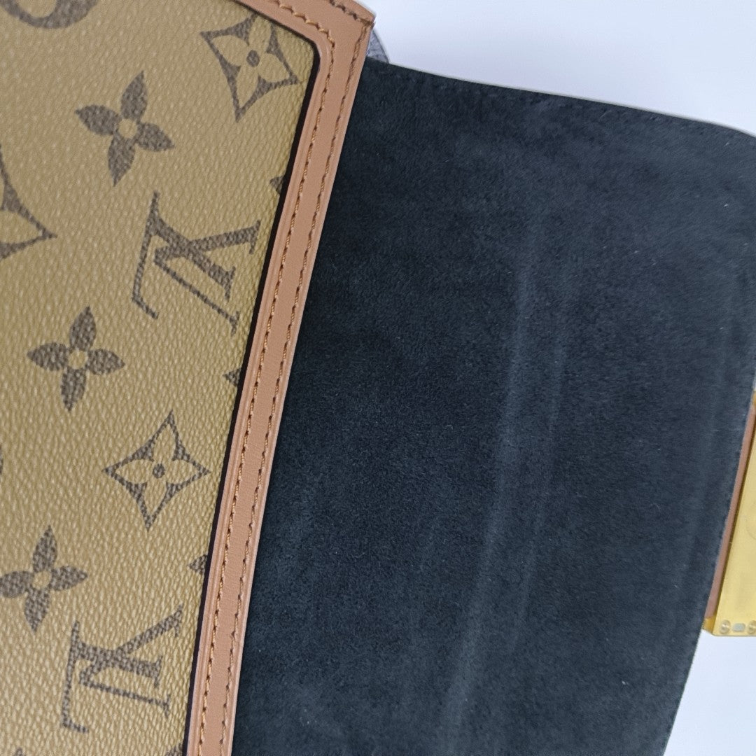 DAUPHINE Mini Monogram Coated Canvas Brown
