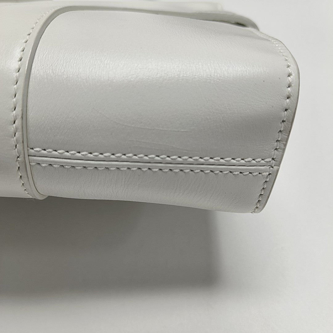 Calfskin Shoulder Bag White
