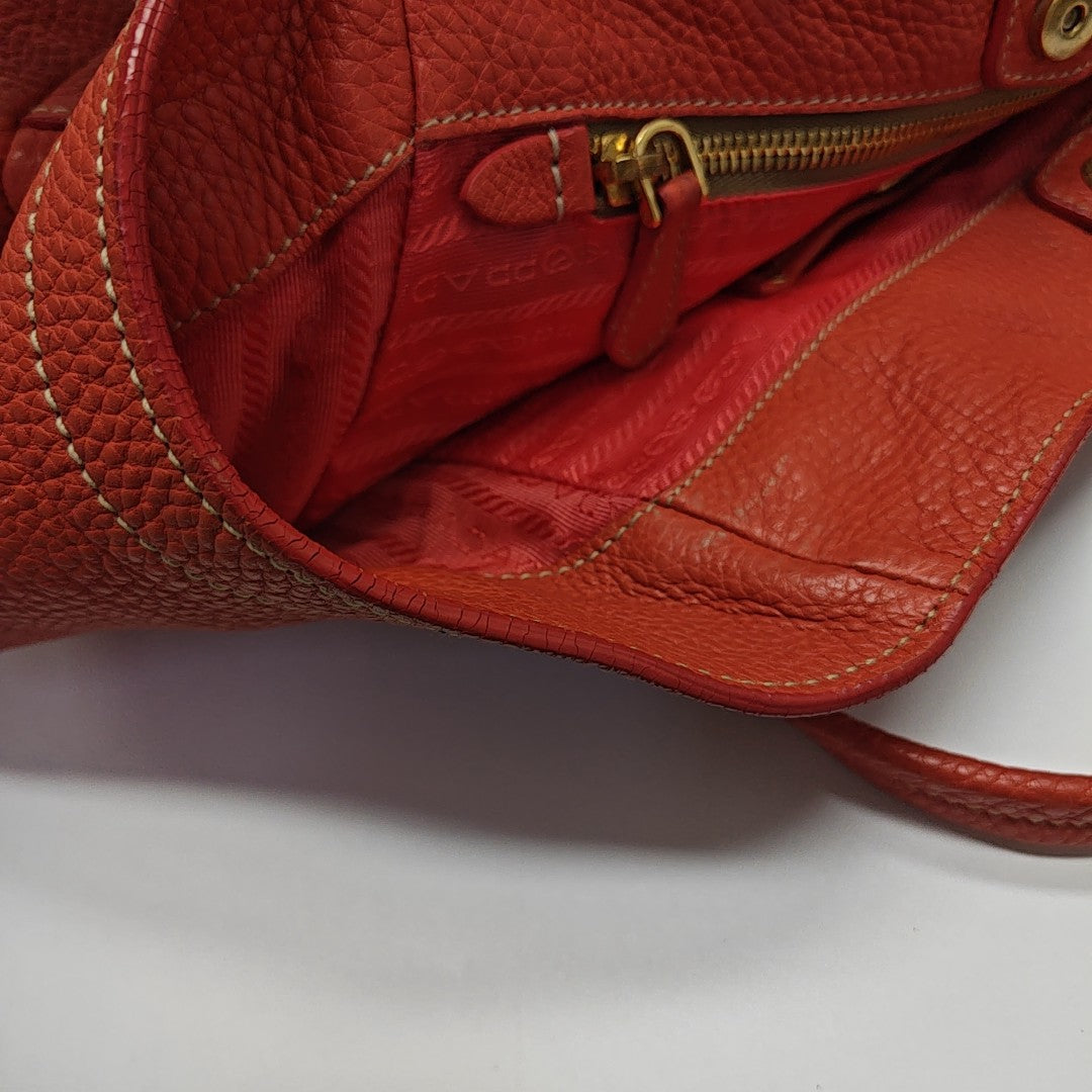 Calfskin Tote Bag Red