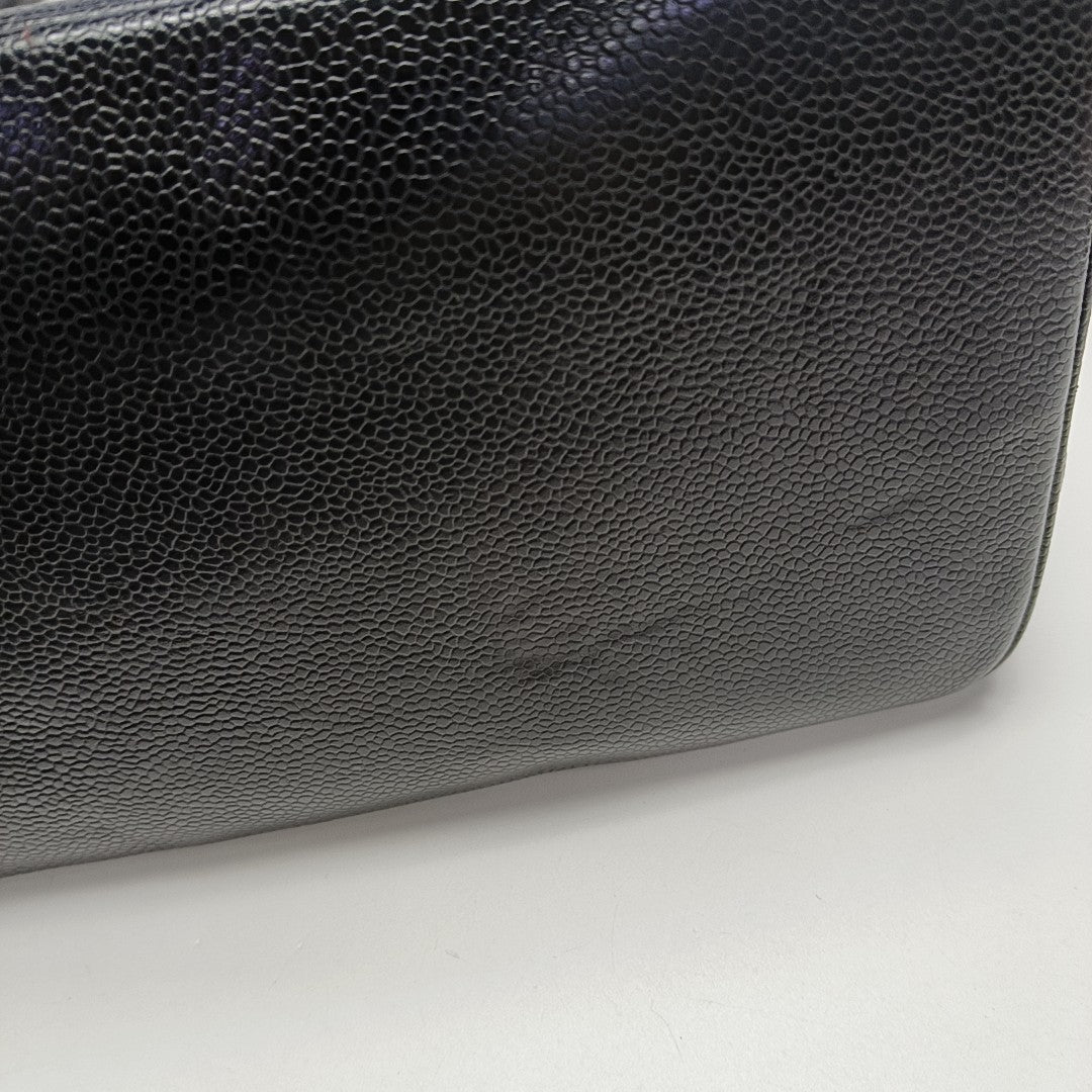 MEDALLION Quilted Grained Calfskin Black