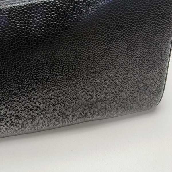 MEDALLION Quilted Grained Calfskin Black