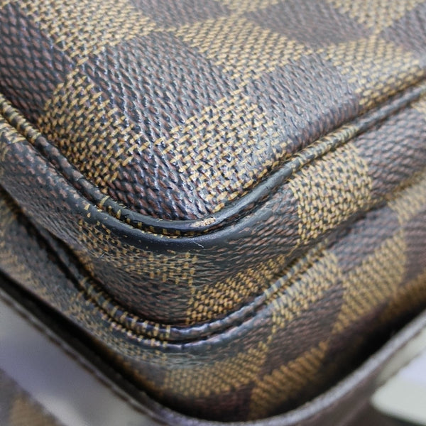 NAVIGLIO MM Damier Ebene Coated Canvas Brown