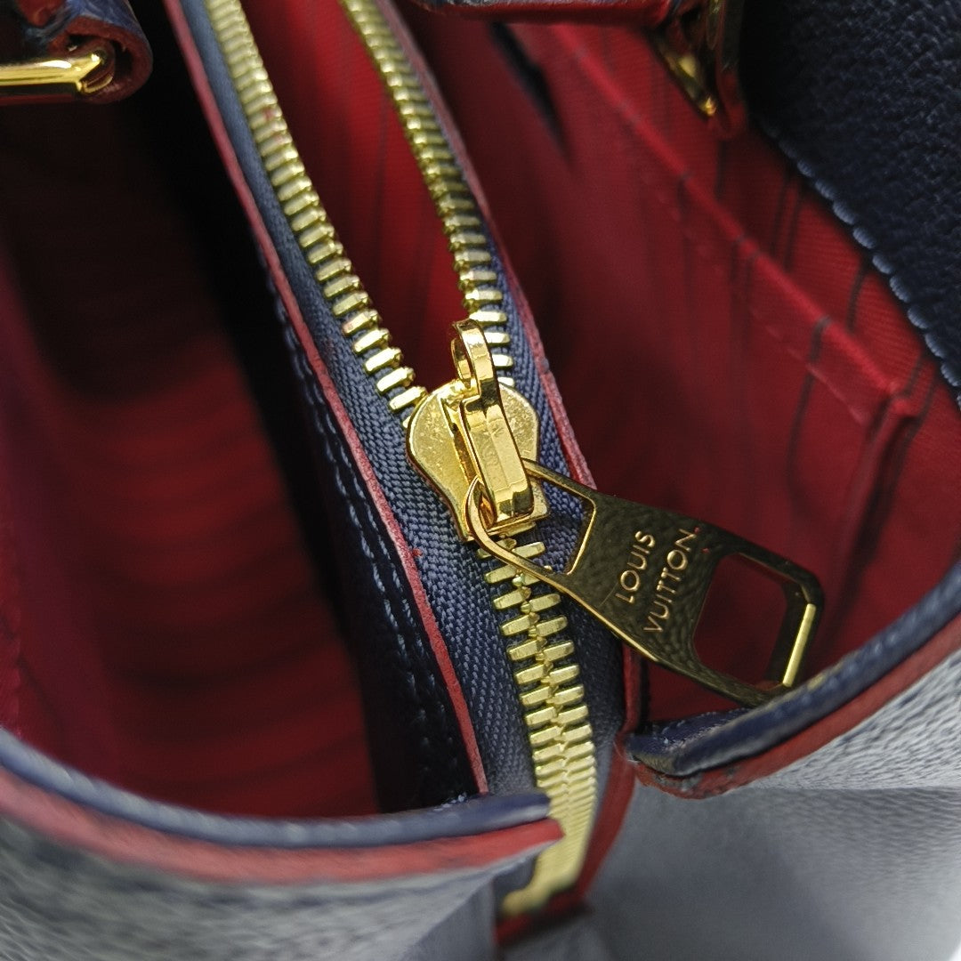 MONTAIGNE MM Monogram Calfskin Blue