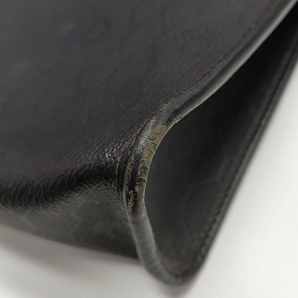 Vintage Honeycomb Coated Canvas Black