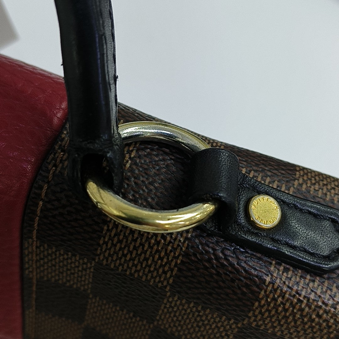 BOND STREET BB Damier Ebene Coated Canvas Brown