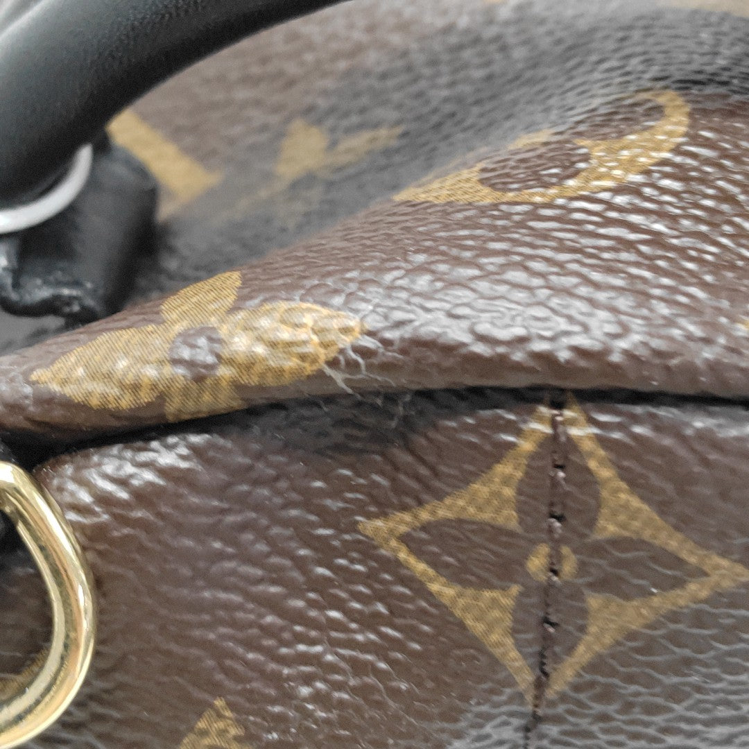 PALM SPRINGS Mini Monogram Coated Canvas Brown