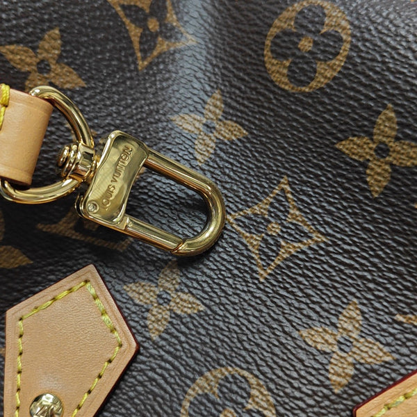 SPEEDY Nano Monogram Coated Canvas Brown
