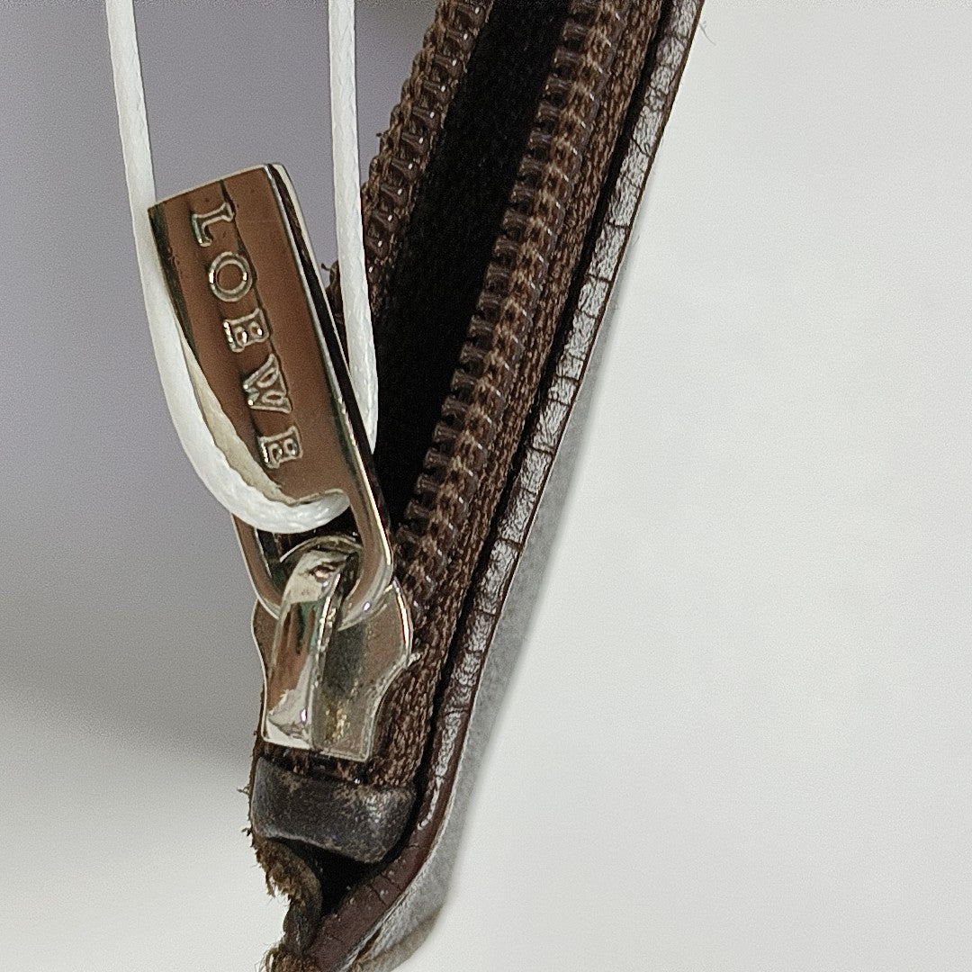 Suede Coin Purse Brown