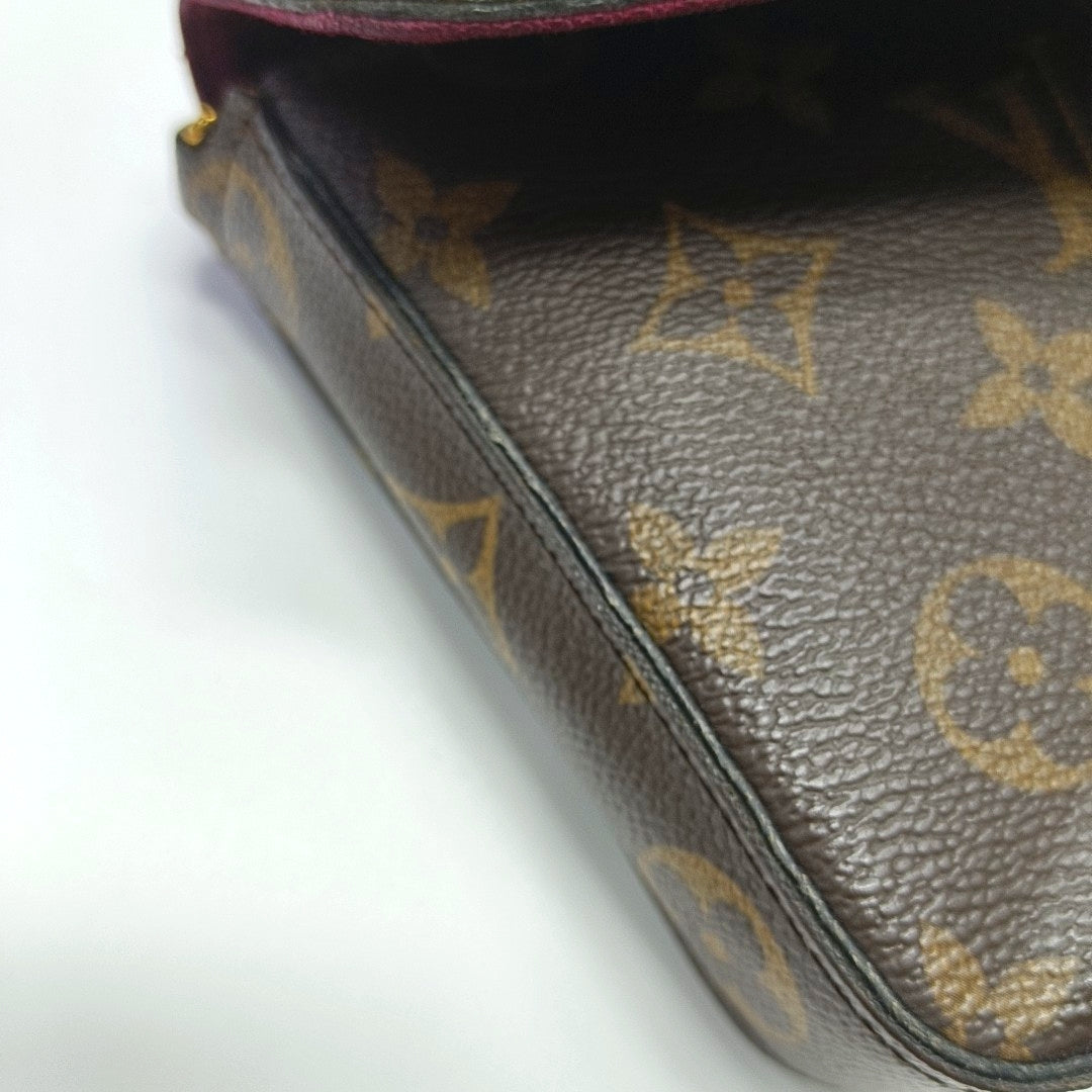 FÉLICIE Monogram Coated Canvas Brown