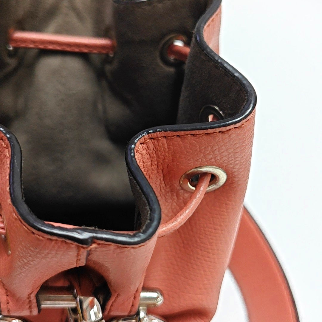 Authenticated pre-owned  Mon Tresor Mini Calfskin Pink - Bucket Bag at Looply