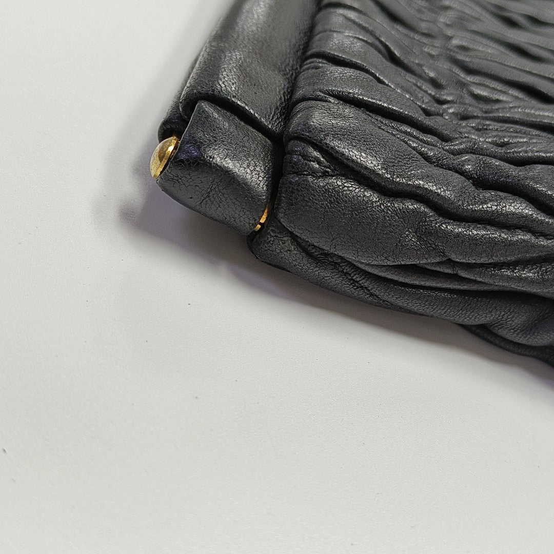 Lambskin Clutch Black