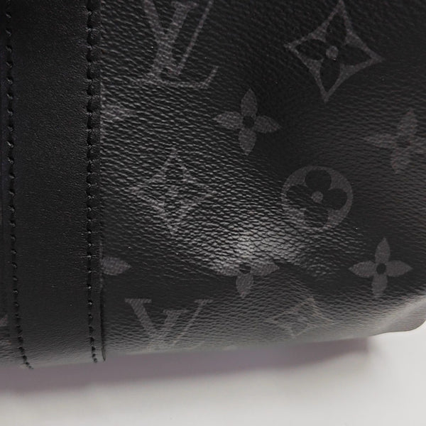 KEEPALL 35 Monogram Coated Canvas Black
