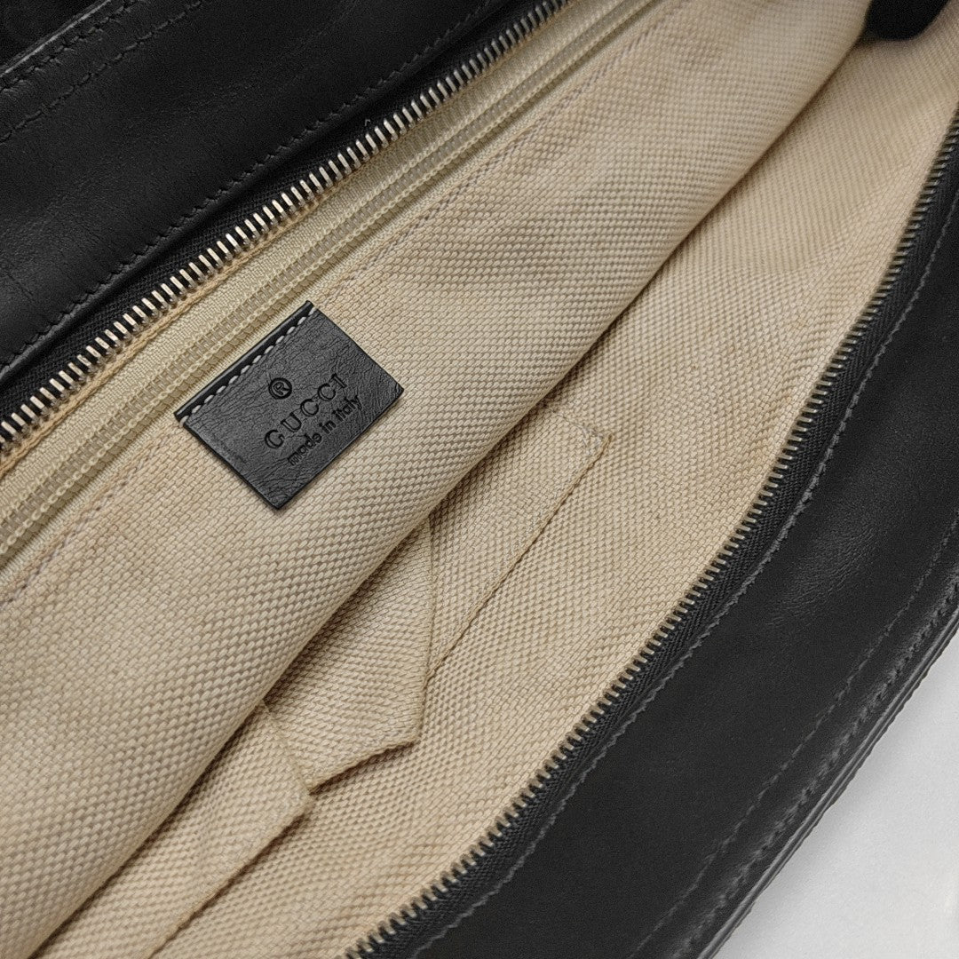 Monogram Canvas Tote Bag Black
