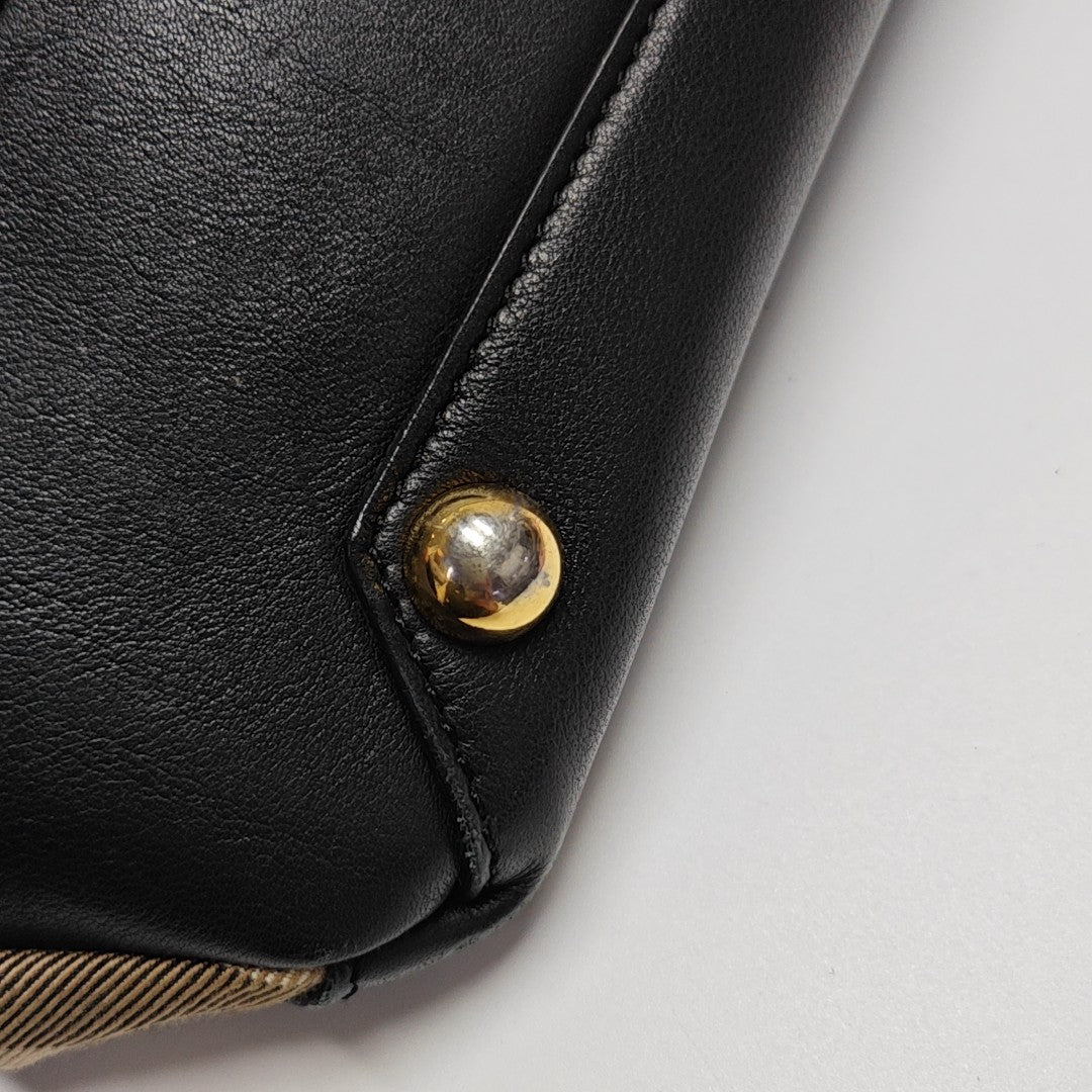 The Banner Small Calfskin Black