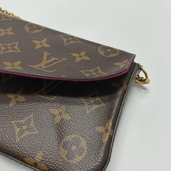 FÉLICIE Monogram Coated Canvas Brown