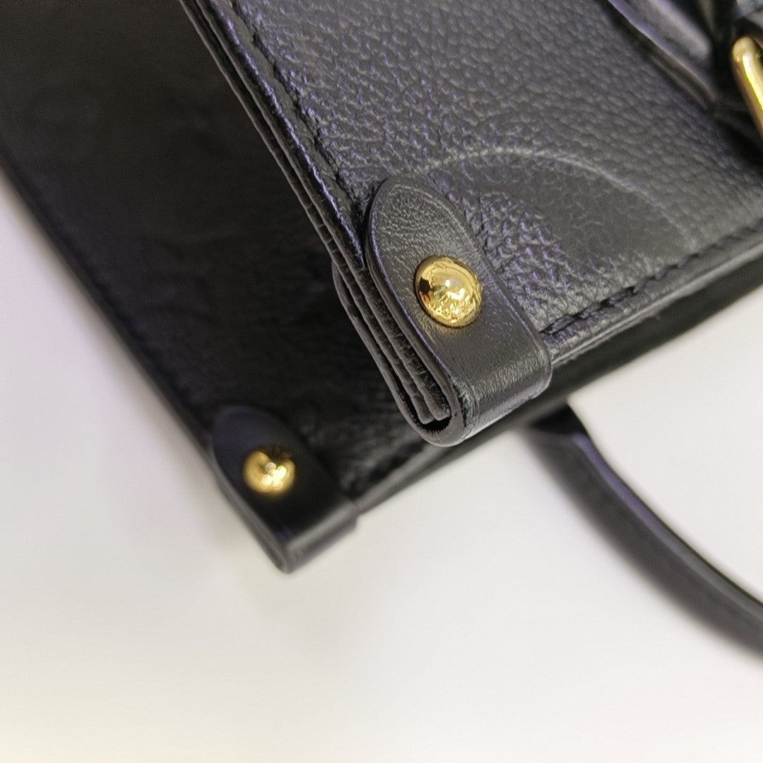 ONTHEGO PM Monogram Calfskin Black