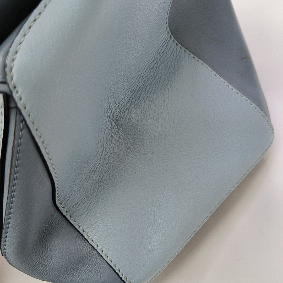 Puzzle Medium Calfskin Blue
