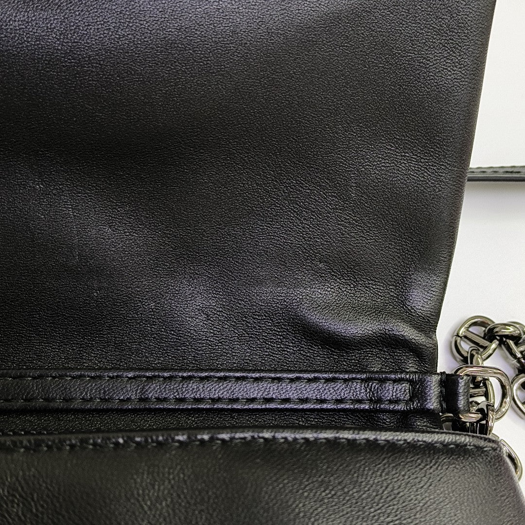 Dior Caro Small Cannage Calfskin Black