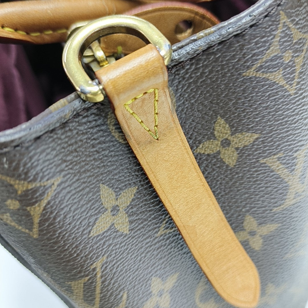 MONTAIGNE BB Monogram Coated Canvas Brown