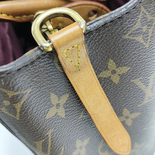 MONTAIGNE BB Monogram Coated Canvas Brown
