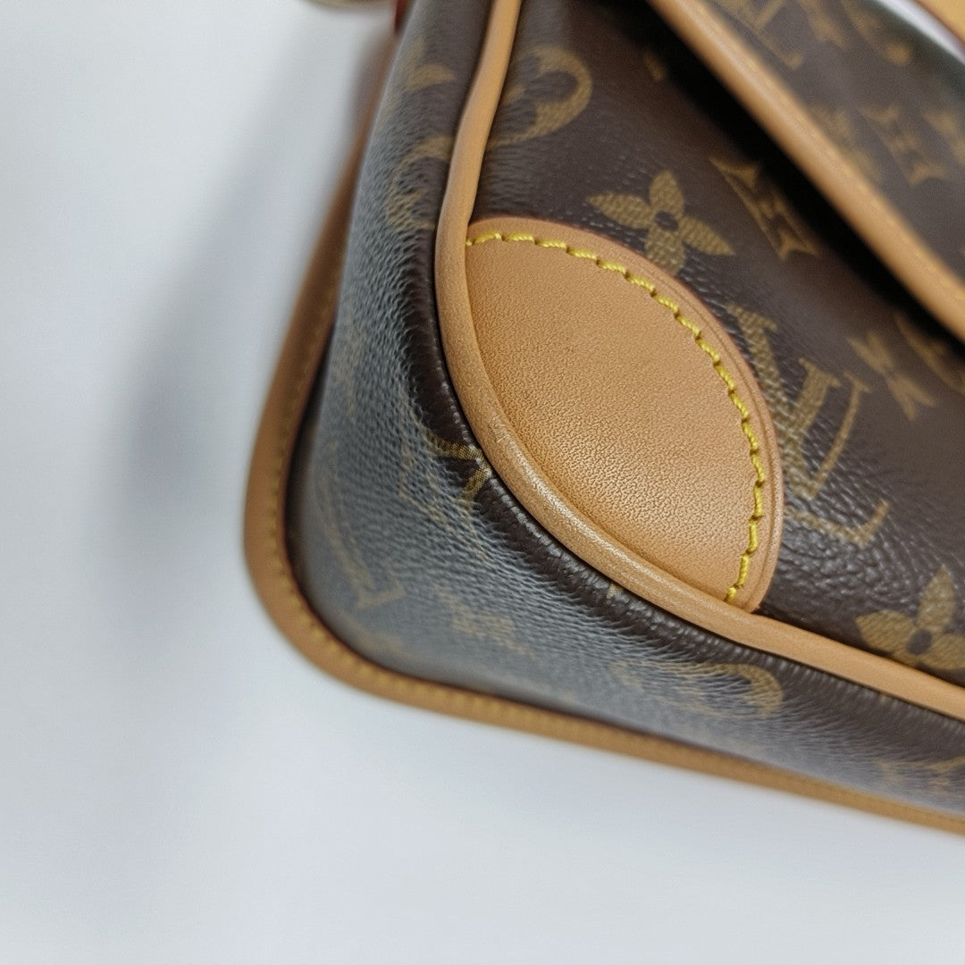 DIANE Monogram Coated Canvas Brown