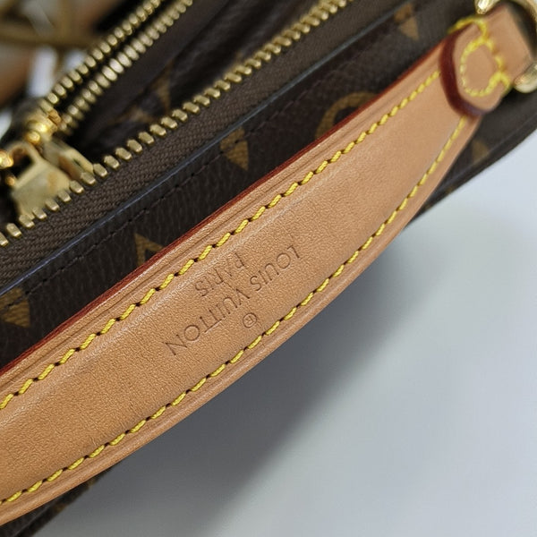 UTILITY Monogram Coated Canvas Brown