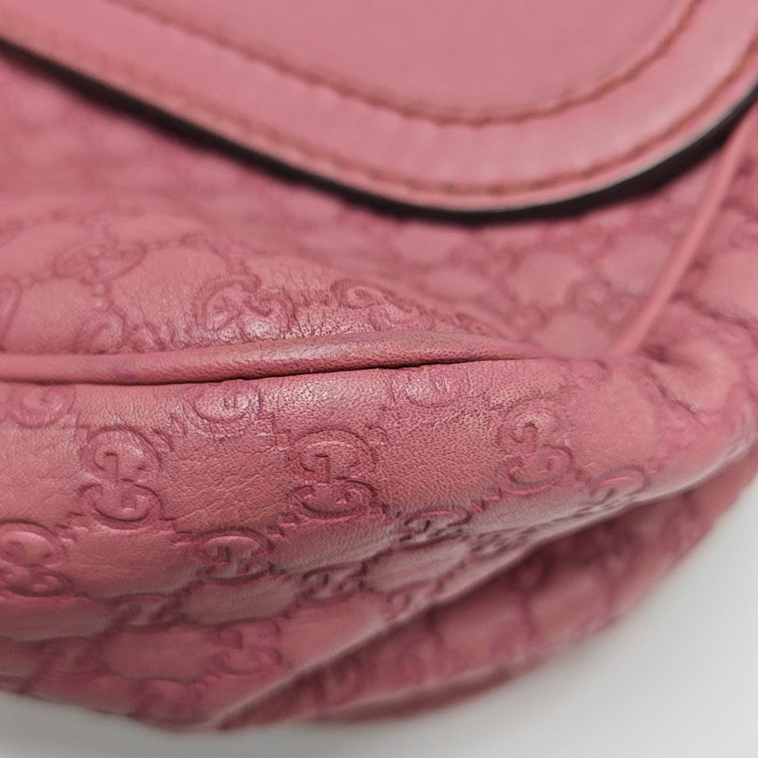 Monogram Calfskin Shoulder Bag Red