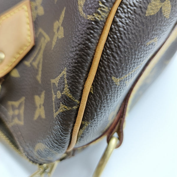 SPEEDY 25 Monogram Coated Canvas Brown