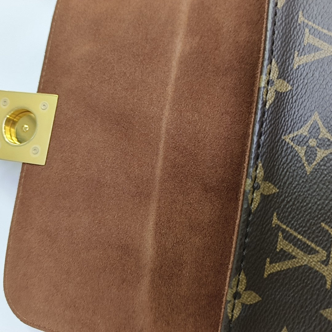 LOCKY BB Monogram Coated Canvas Brown