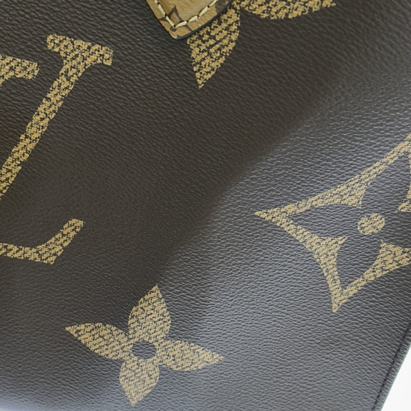 ONTHEGO MM Monogram Coated Canvas Brown