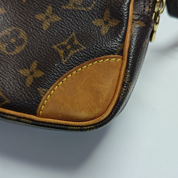 AMAZON Monogram Coated Canvas Brown