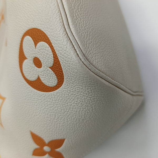NEVERFULL MM Monogram Calfskin Beige