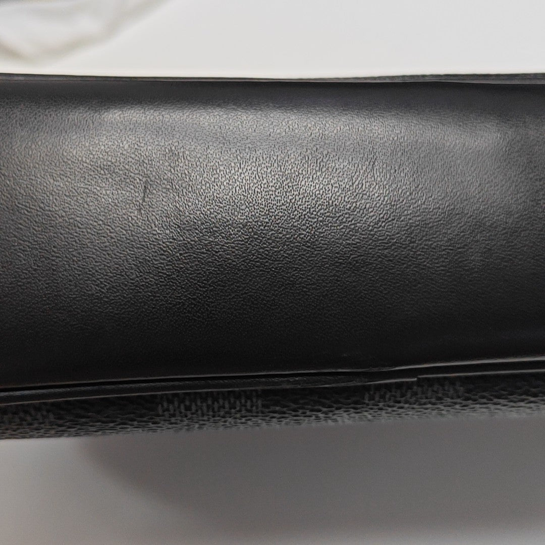 ALPHA Damier Graphite Coated Canvas Gray