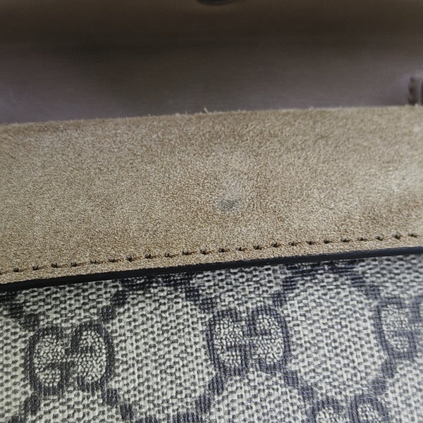 Dionysus Super Mini Monogram Coated Canvas Beige