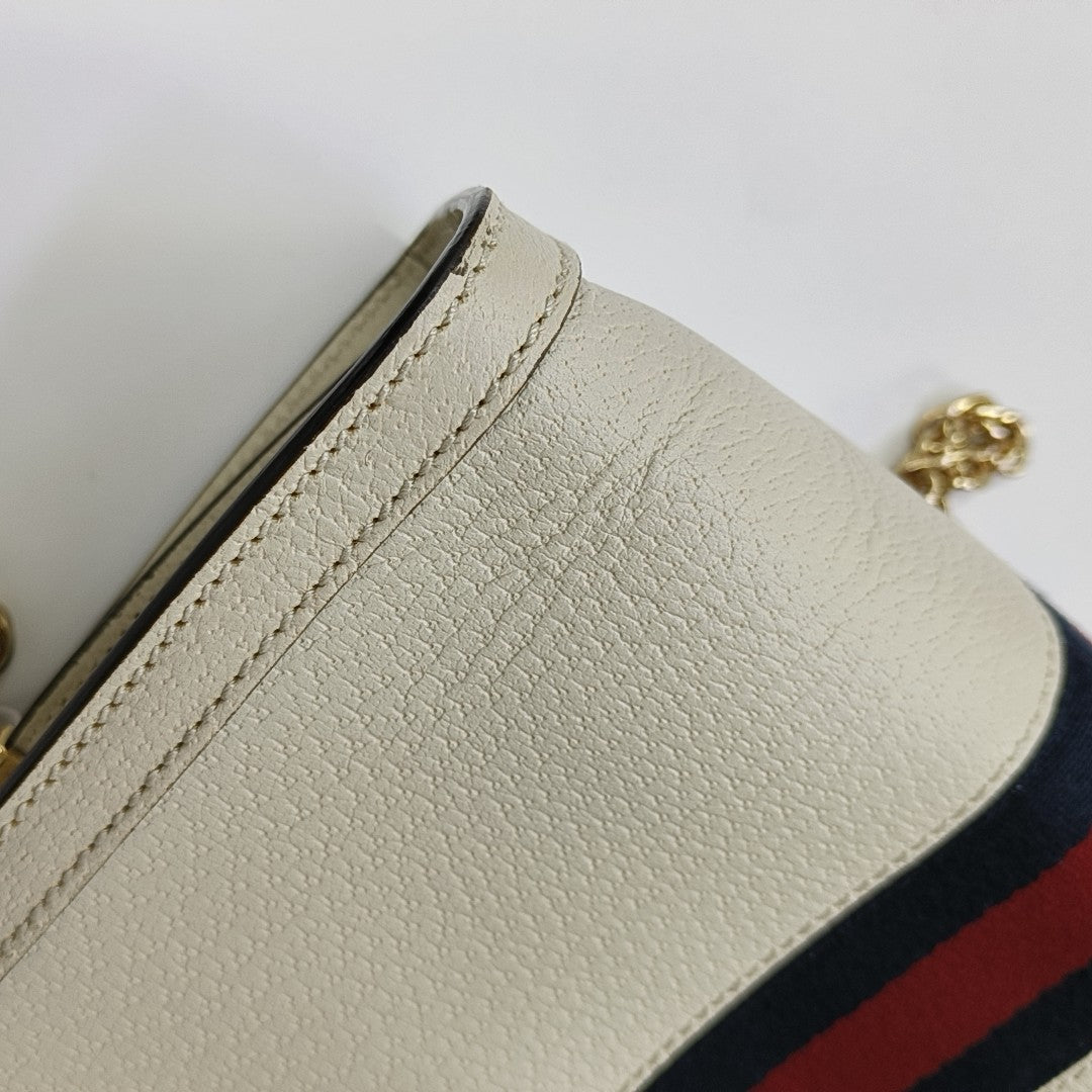 Ophidia Small Calfskin White