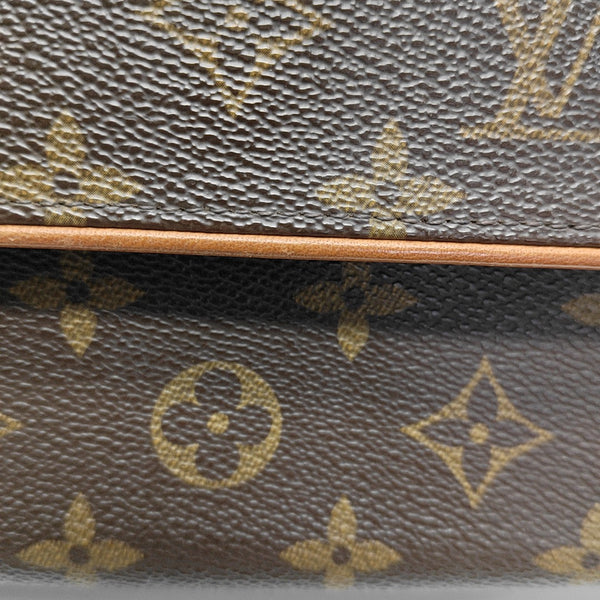 FLORENTINE Monogram Coated Canvas Brown