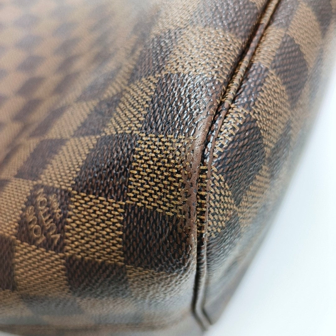 Authenticated pre-owned  NEVERFULL MM Damier Ebene Coated Canvas Brown - Tote Bag at Looply