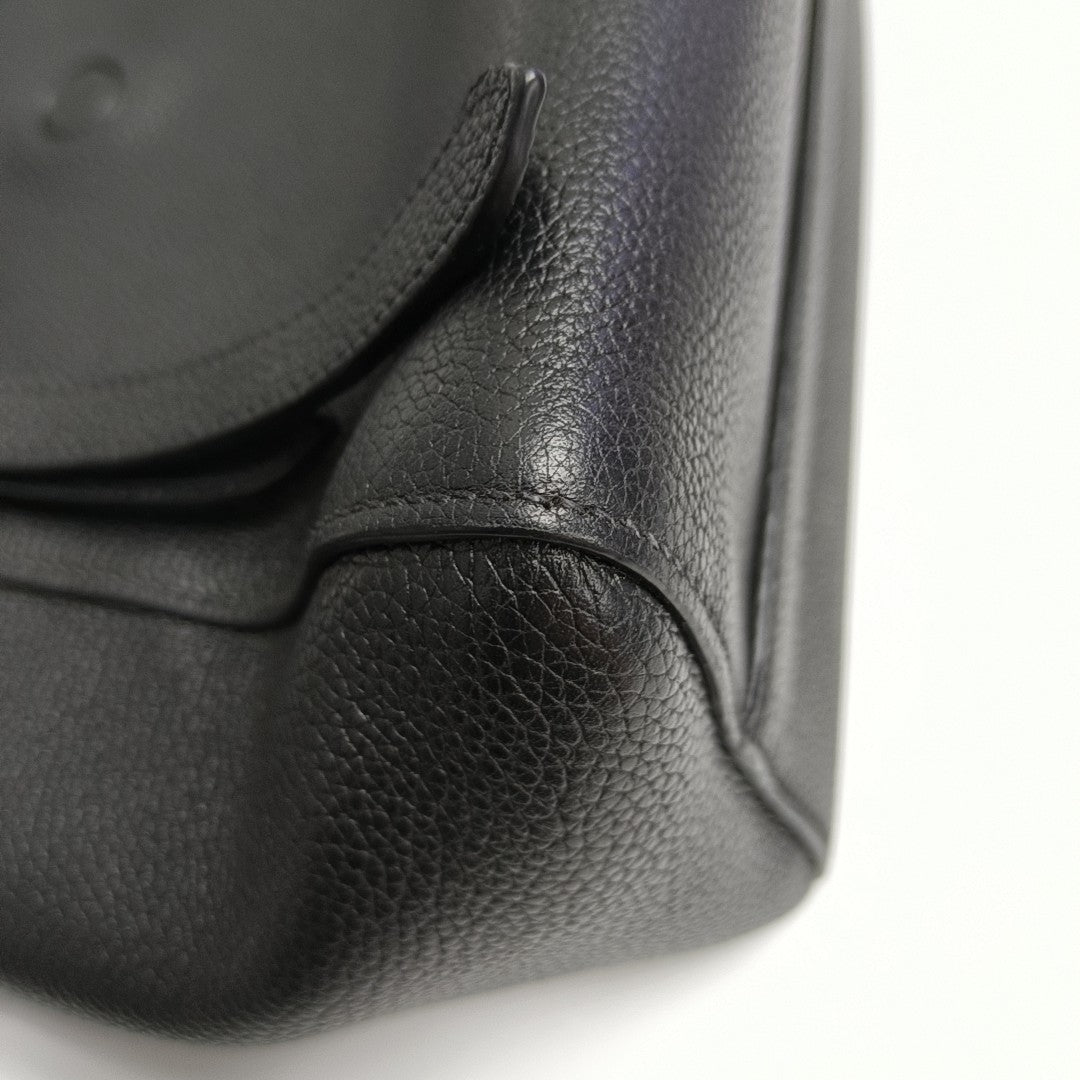 Calfskin Shoulder Bag Black
