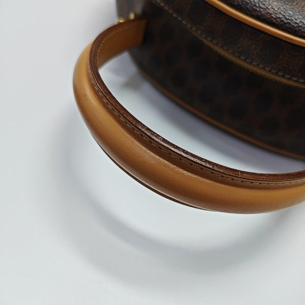 Leather Top Handle Bag Yellow
