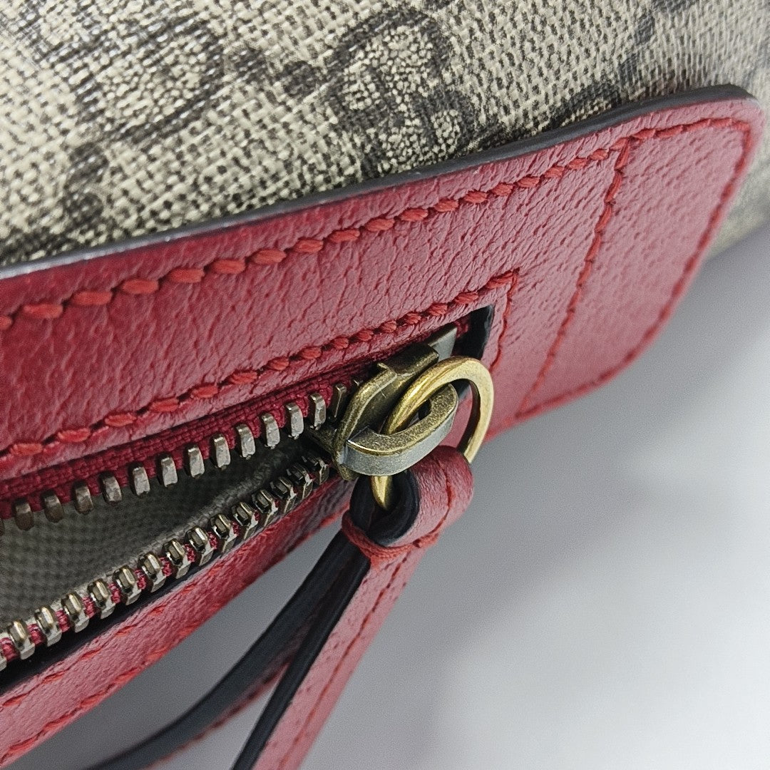 Monogram Coated Canvas Backpack Beige