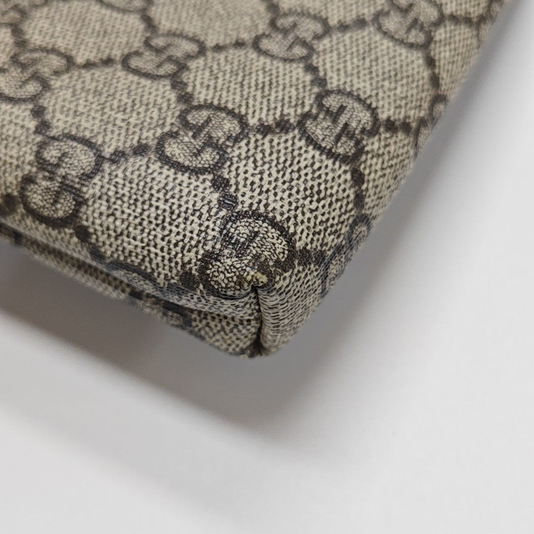 Monogram Coated Canvas Top Handle Bag Beige