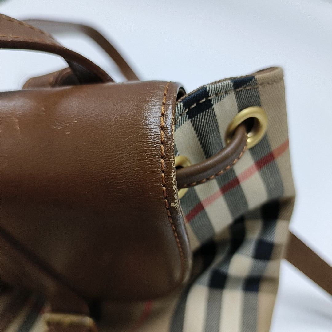 Canvas Bucket Bag Brown